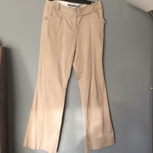 Vintage Size 6 tall boot cut tan pants for women